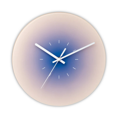 Stunning Glass Wall Clock Design For Modern Living Rooms Purple Without numbers NALANI