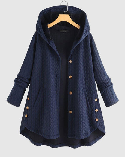 Quilted Hooded Jacket For Women Cozy Casual Outerwear