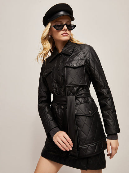 Stylish Insulated Autumn Jacket With Fashion Accents NALANI