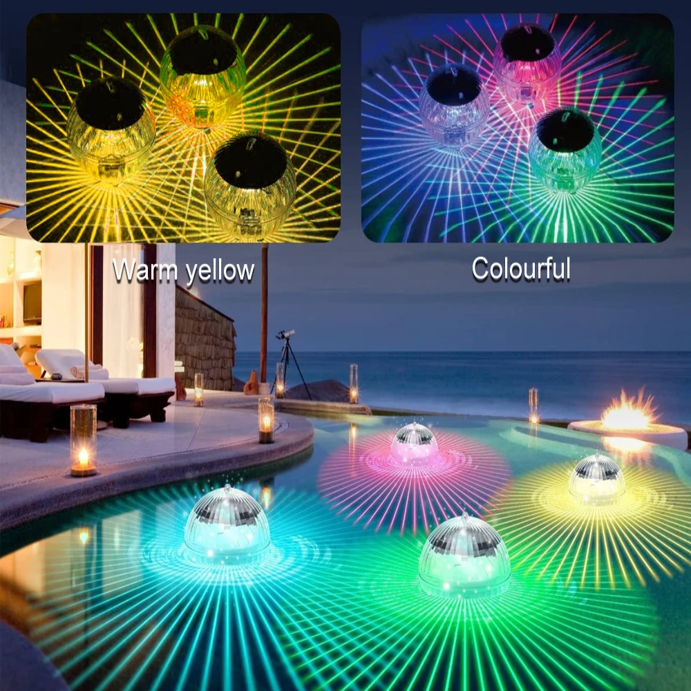 Floating Solar RGB Light For Pool And Garden Ambience NALANI