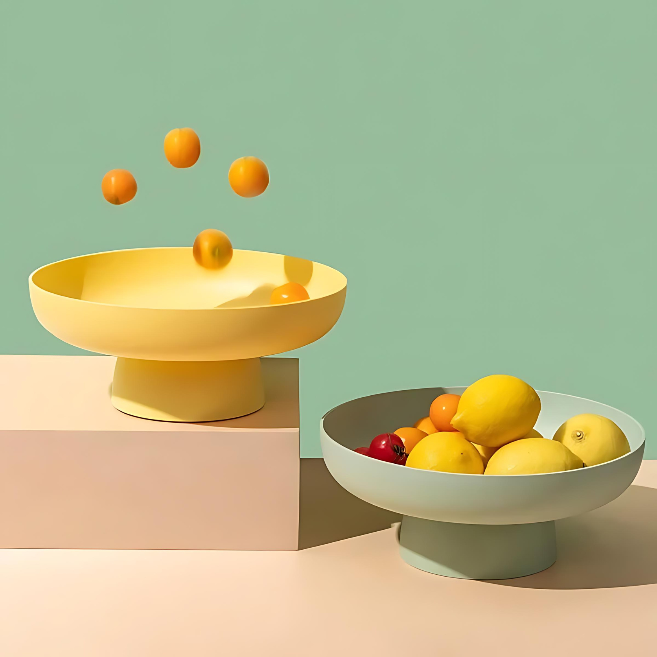 Elegant Fruit Bowl with Drainage System for Freshness and Style NaLani