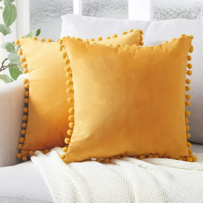 Scandinavian Style Decorative Cushion For Sofa And Lounge Yellow NALANI