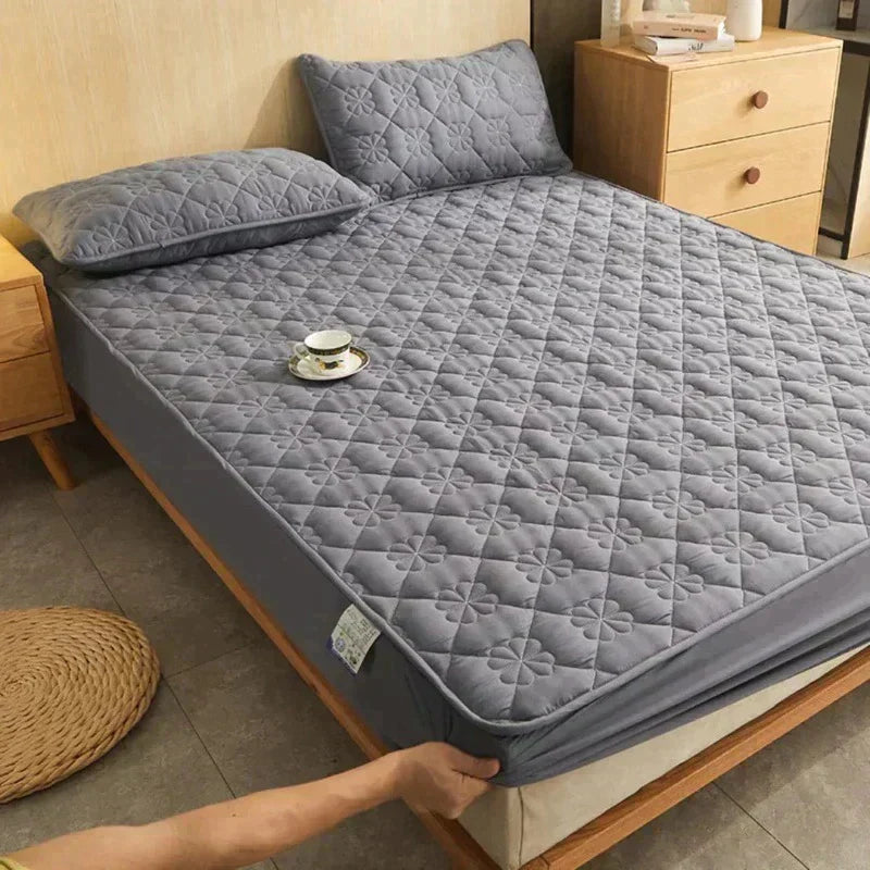 Ultra Soft Duvet Cover Set With 2 Pillowcases For Comfort Gray NALANI