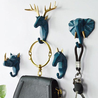 Geometric Wildlife Wall Hook for Unique Home Decor and Gifts NaLani
