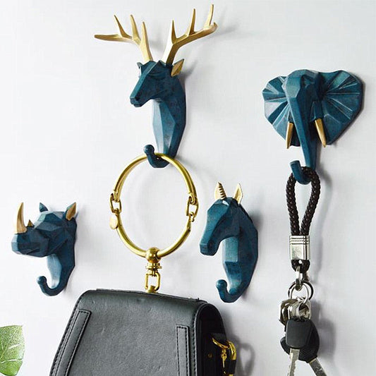 Geometric Wildlife Wall Hook for Unique Home Decor and Gifts NaLani
