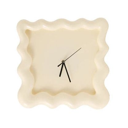 Elegant Minimalist Wall Clock for Home Decor 30cm ABS Plastic Milk White NaLani