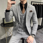 Men's 3-Piece Suit - Suit Jacket Waistcoat and Trousers