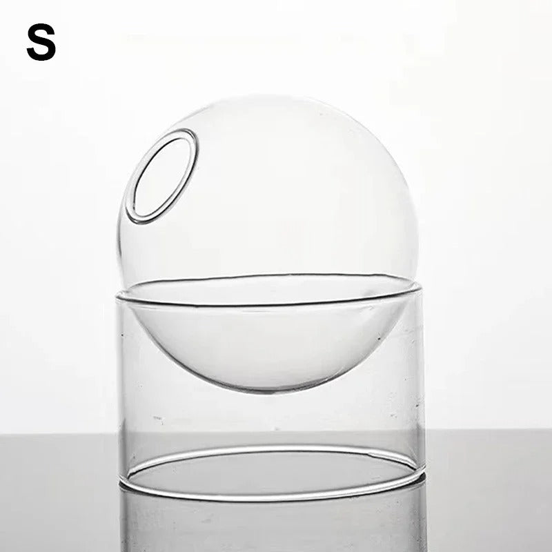 Nordic Minimalist Hydroponic Glass Vase for Bouquets Clear S NALANI