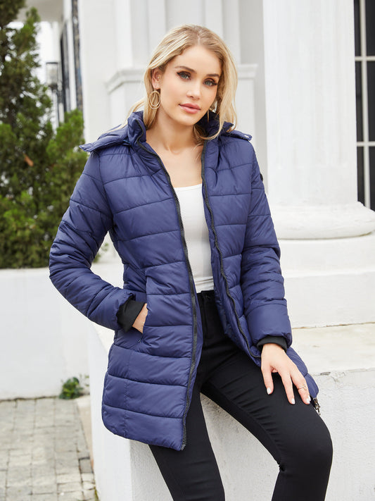 Puffer Winter Jacket For Warmth And Everyday Comfort Dark blue NALANI
