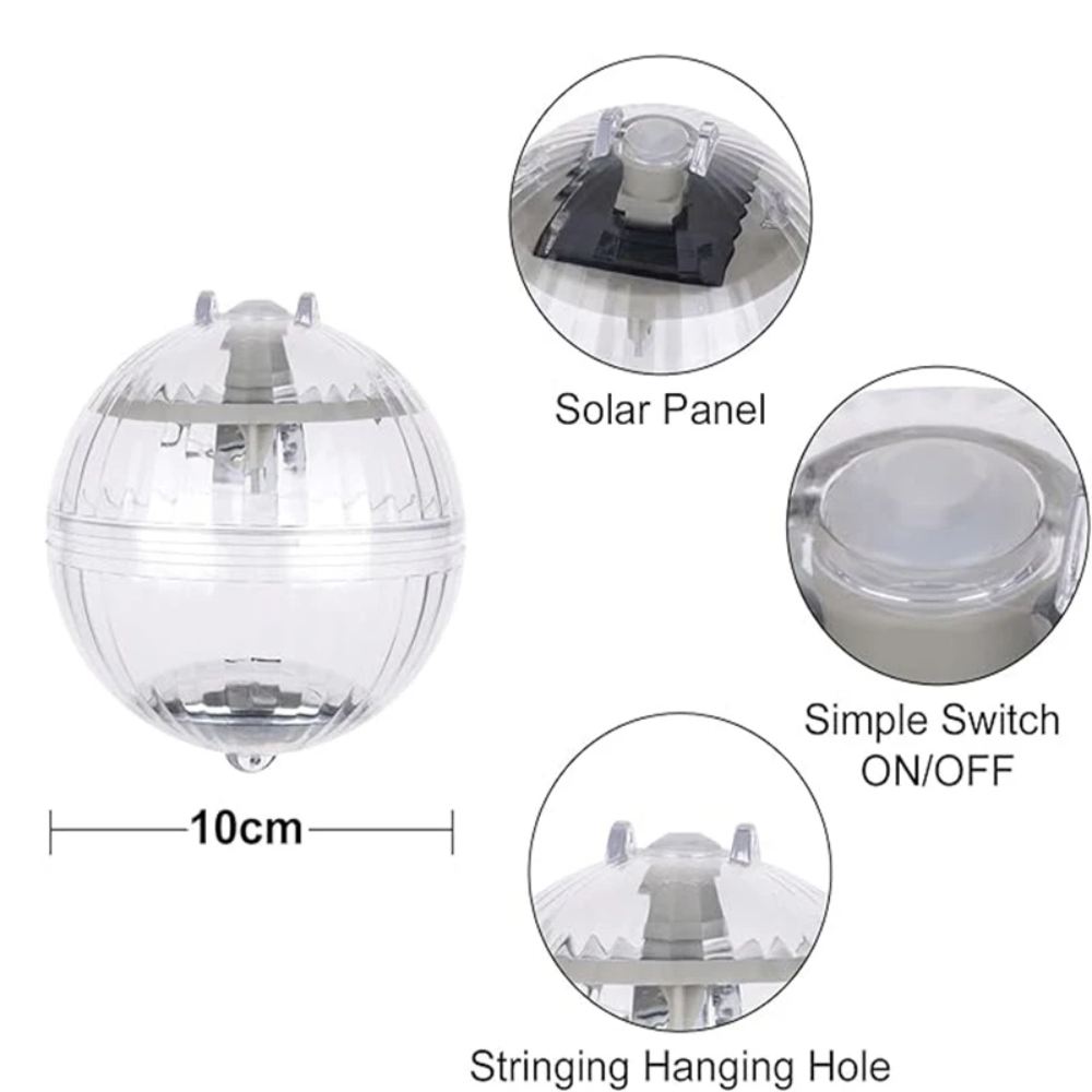 Floating Solar RGB Light For Pool And Garden Ambience NALANI
