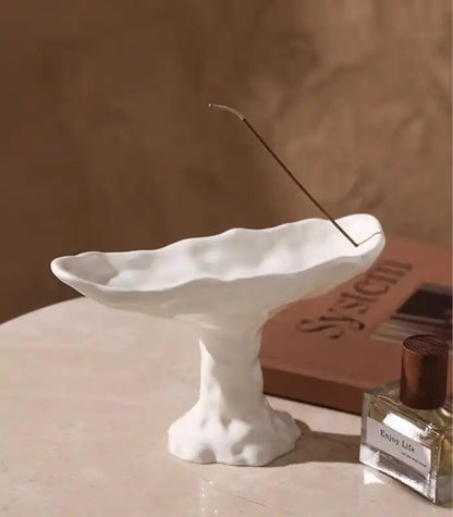 Elegant Ceramic Incense Burner Home Decor Available in Red White Black White NALANI