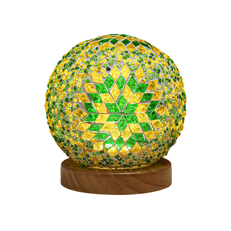 Dimmable Boho Baroque LED Glass Mosaic Table Lamp 9.5 cm NALANI