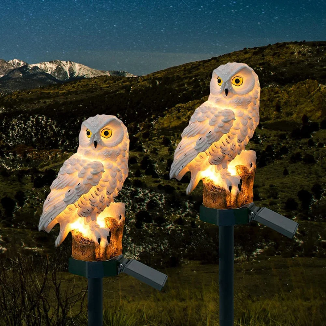 Solar Owl Outdoor Garden Light With Automatic Night Sensor NALANI