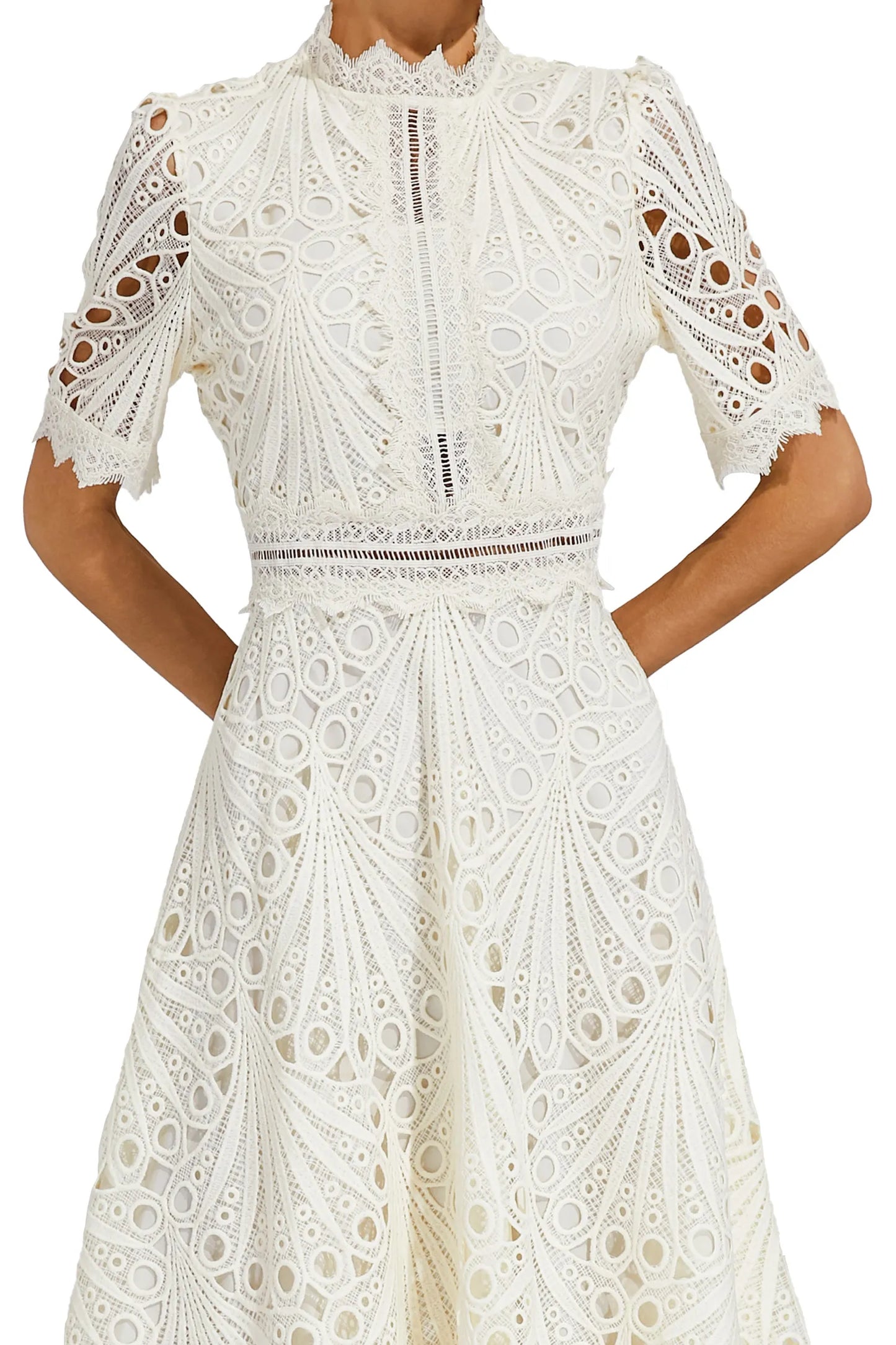 Liana | Elegant Lace Midi Dress For Women Wedding Guest Ready