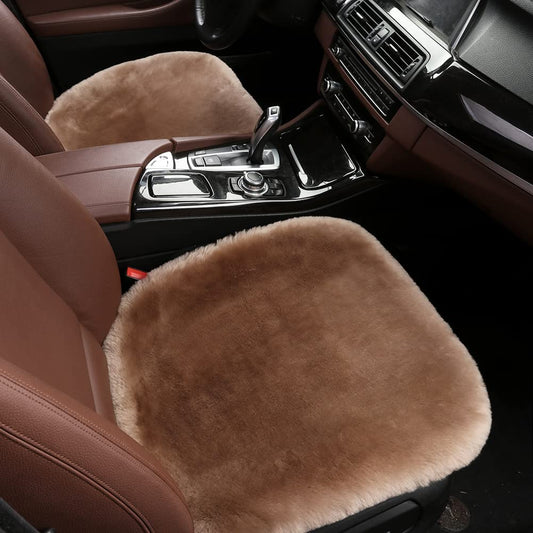 Premium Sheepskin Plush Car Seat Cushion For Comfort-Elektronica/Gadgets-NaLani