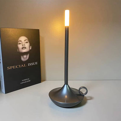 Nordic Candlestick Light - Dimmable Rechargeable Home Decor Lamp Gray NALANI