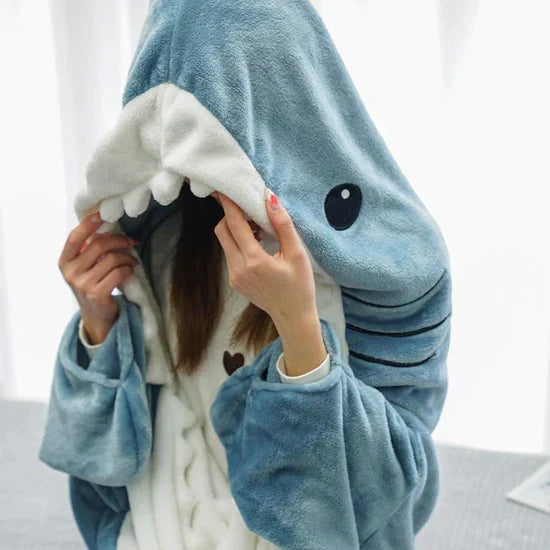 Shark Shaped Cozy Winter Blanket Soft and Trendy Home NALANI