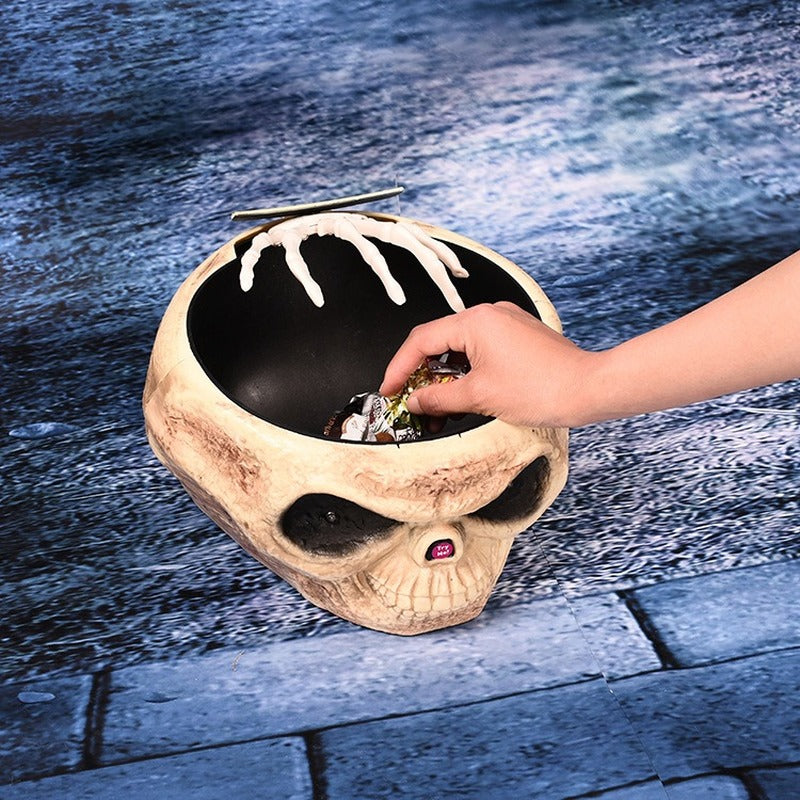 Electric Halloween Ghost Hand Candy Bowl for Spooky Treats NALANI