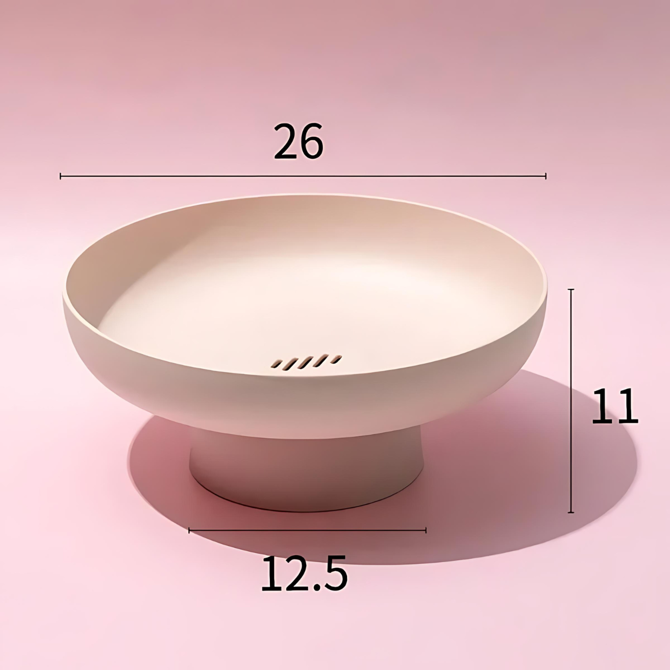 Elegant Fruit Bowl with Drainage System for Freshness and Style NaLani