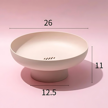 Elegant Fruit Bowl with Drainage System for Freshness and Style NaLani