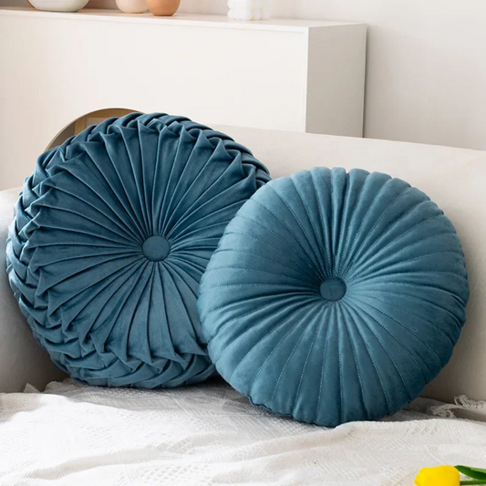 Fluffy Decorative Cushion Soft Plush Throw Pillow For Couch Blue NALANI