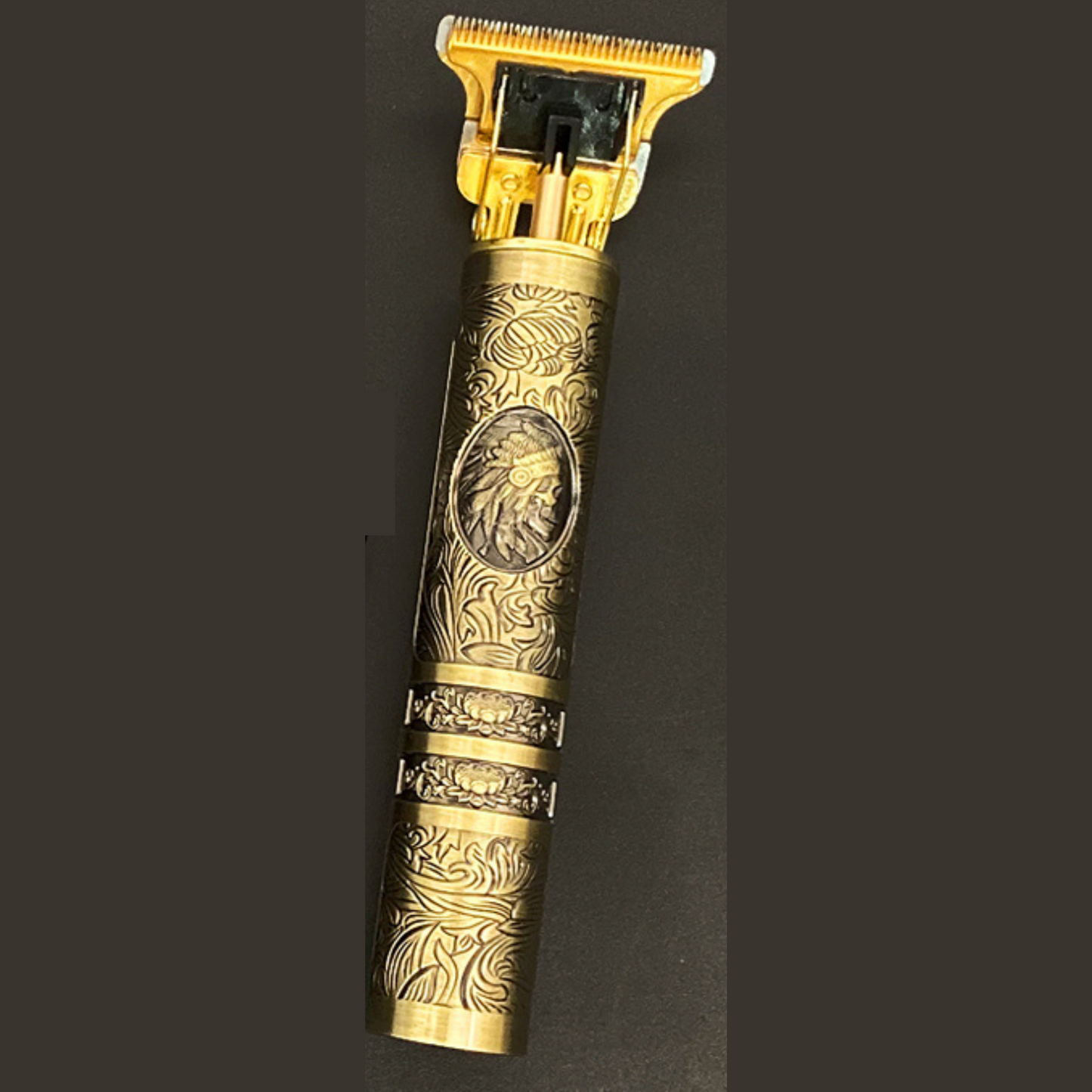 Rechargeable Vintage Barber Trimmer With Attachments Indian Goud NALANI