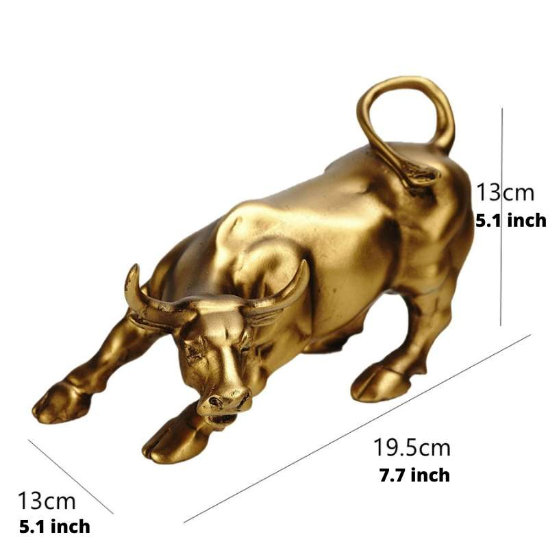 Elévo | Wall Street Bull Statue for Home or Office Decor NALANI