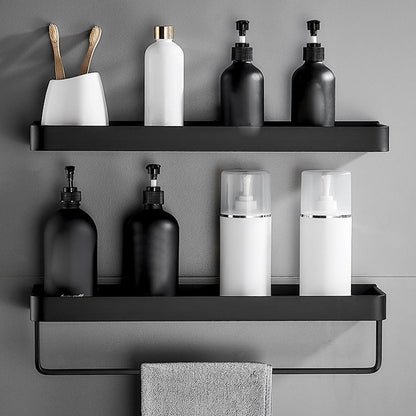 Matte Black Modern Bathroom Bath Shelf Set Anti Rust NALANI