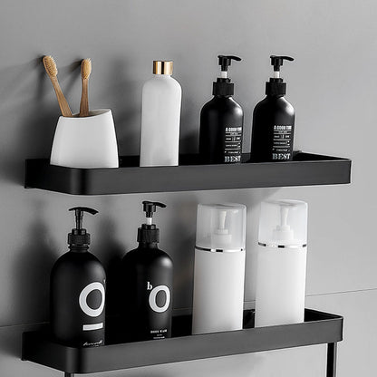 Matte Black Modern Bathroom Bath Shelf Set Anti Rust NALANI