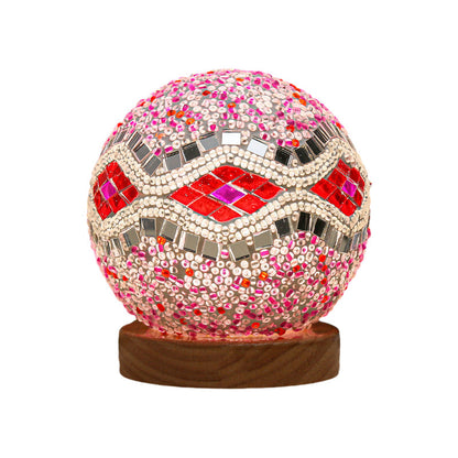 Dimmable Boho Baroque LED Glass Mosaic Table Lamp 9.5 cm NALANI