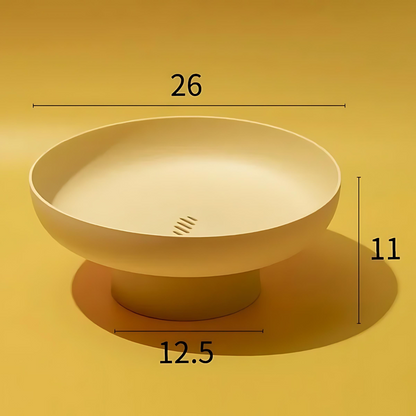 Elegant Fruit Bowl with Drainage System for Freshness and Style NaLani