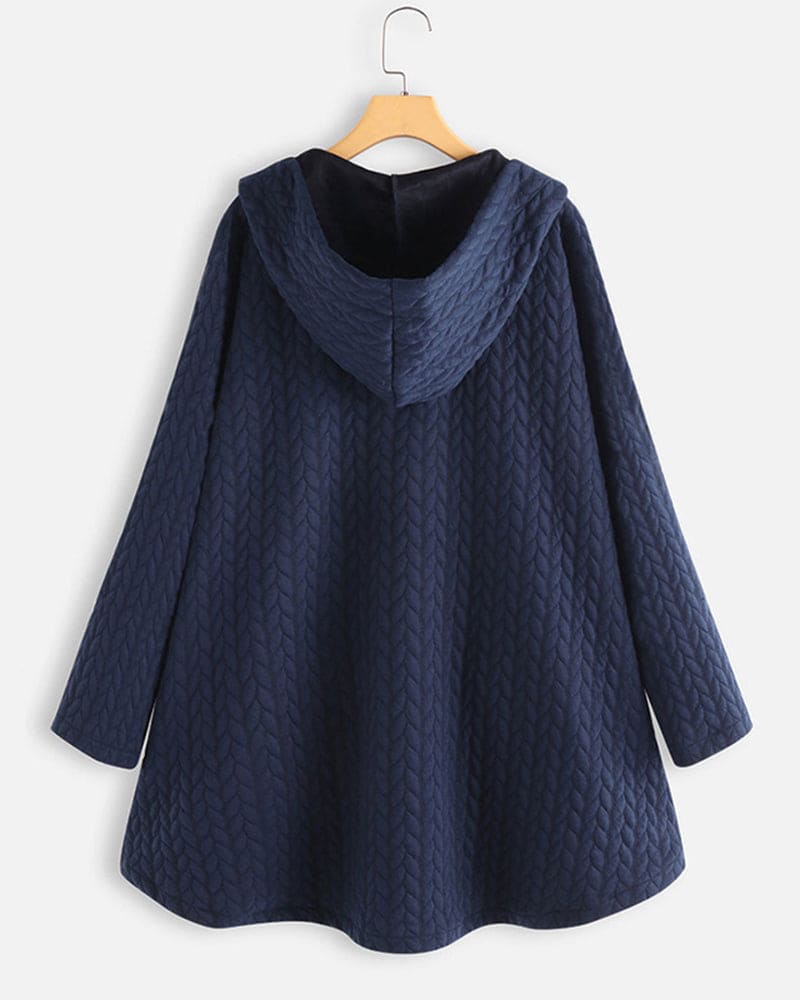 Quilted Hooded Jacket For Women Cozy Casual Outerwear