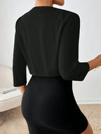Women’s Short Blazer Jacket | Detail Design With Cropped Fit Structured Fit For All Day Comfort And Office Ready Style