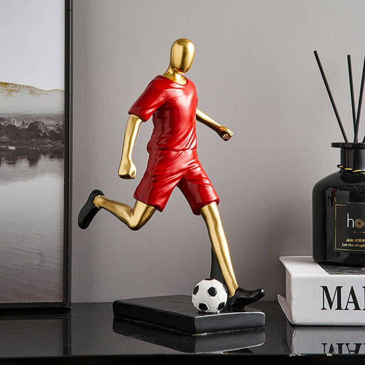 Abstract Football Player Figurine for Unique Home Decor and Artistry NALANI