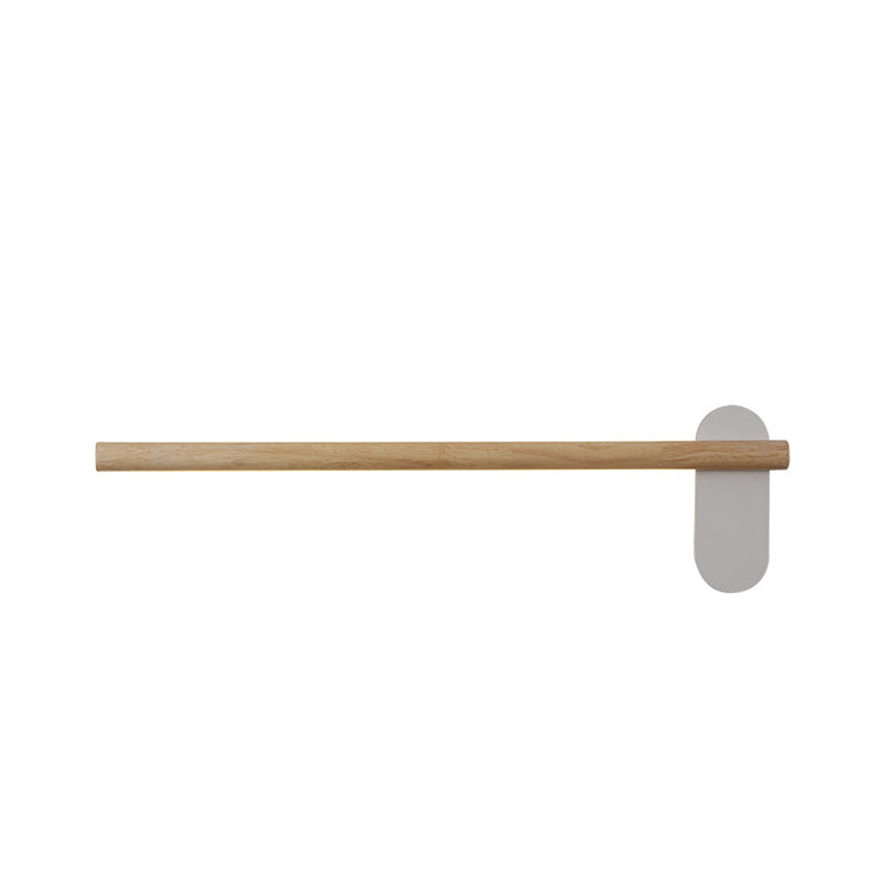 Beige Wood Slim Linear Vanity Light LED Wall Sconce NALANI