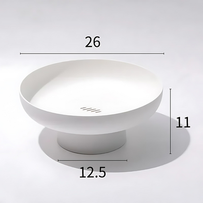 Elegant Fruit Bowl with Drainage System for Freshness and Style NaLani