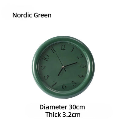 Silent Sweep Decor Wall Clock Eco Friendly Home Design Nordic Green NALANI