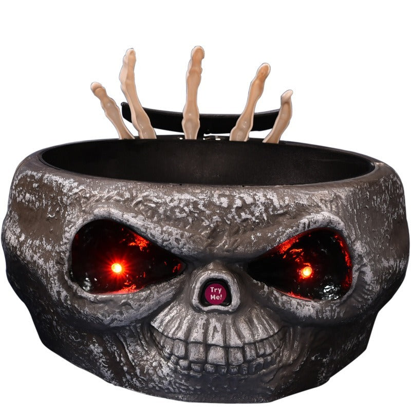Electric Halloween Ghost Hand Candy Bowl for Spooky Treats NALANI