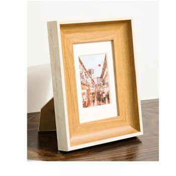Modern Photo Frame Collection for Stylish Home Décor White & Wood Grain NaLani