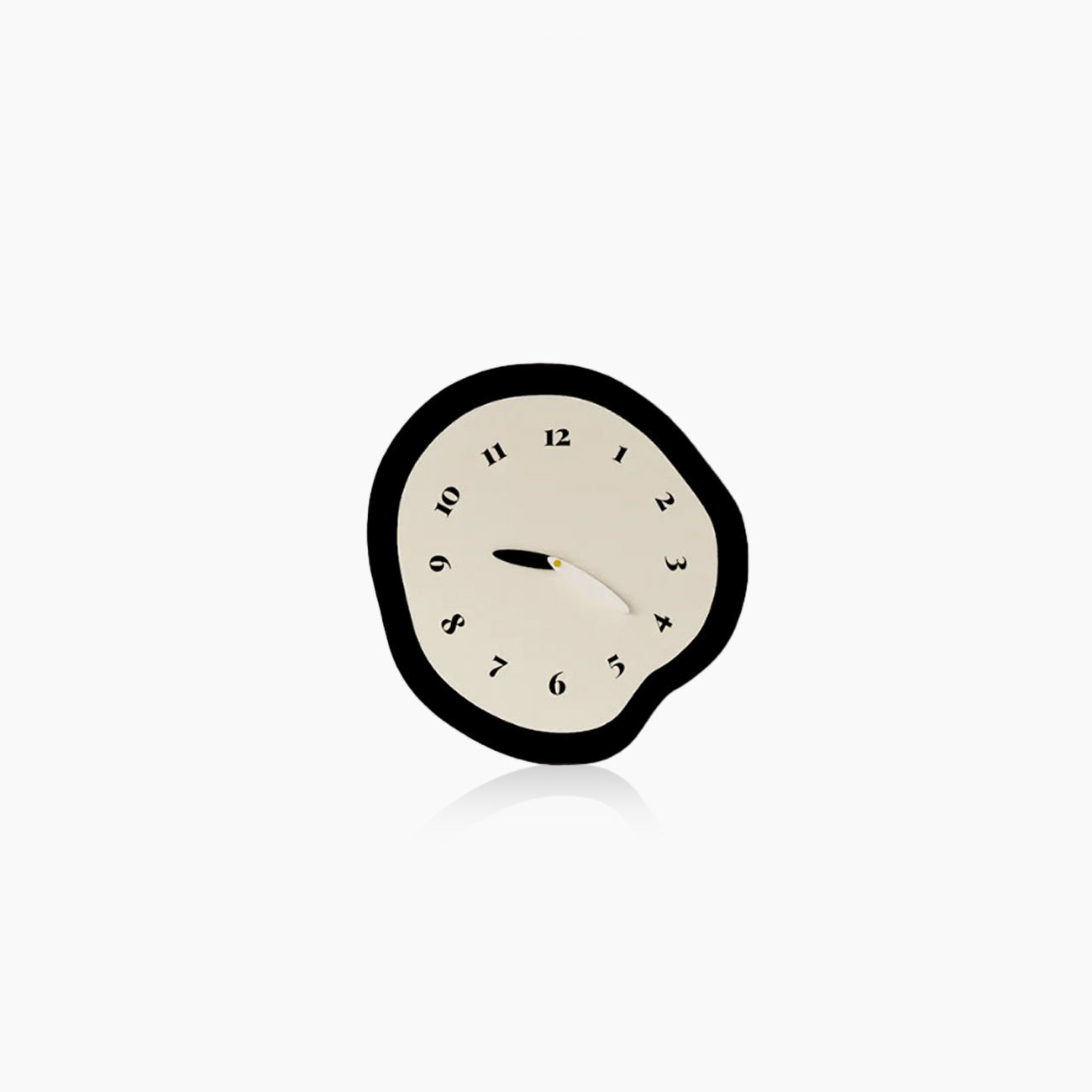 Sculpted Time Wall Clock Modern Art Design with Silent Movement Without Pendulum NaLani