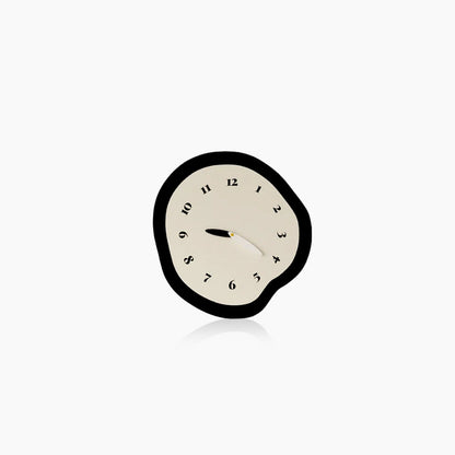 Sculpted Time Wall Clock Modern Art Design with Silent Movement Without Pendulum NaLani