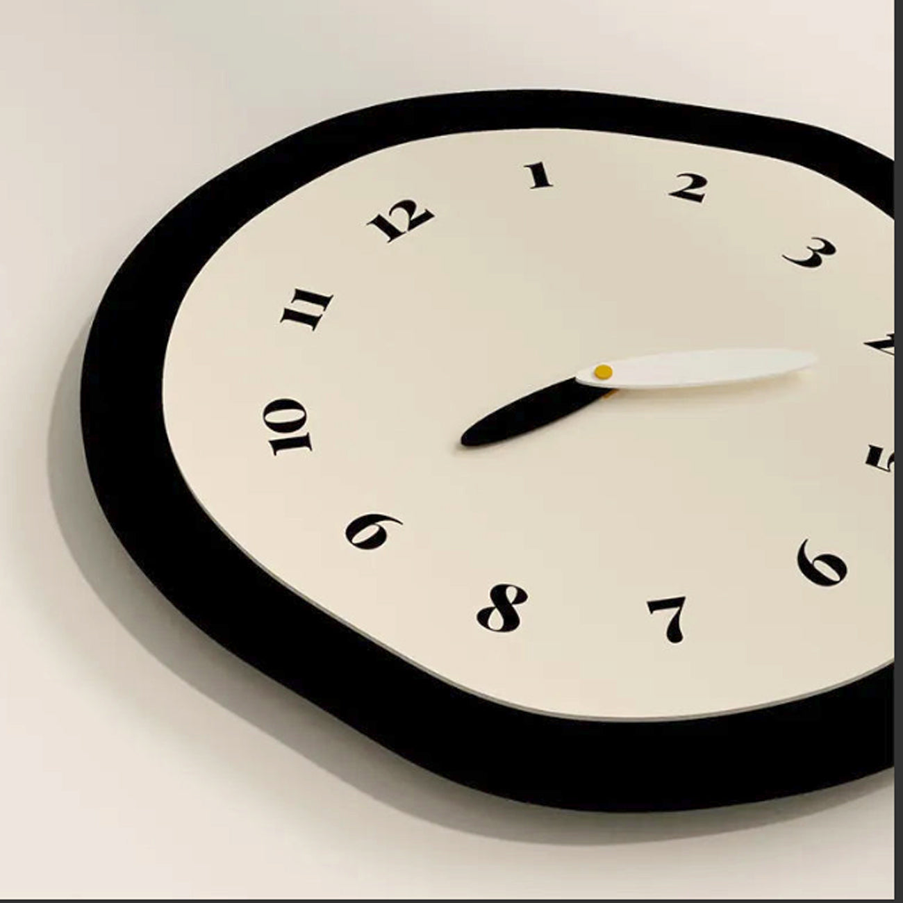 Sculpted Time Wall Clock Modern Art Design with Silent Movement NaLani