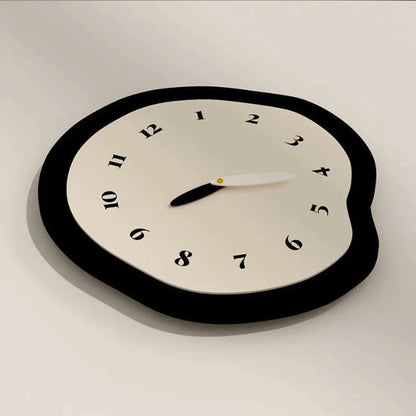 Sculpted Time Wall Clock Modern Art Design with Silent Movement NaLani