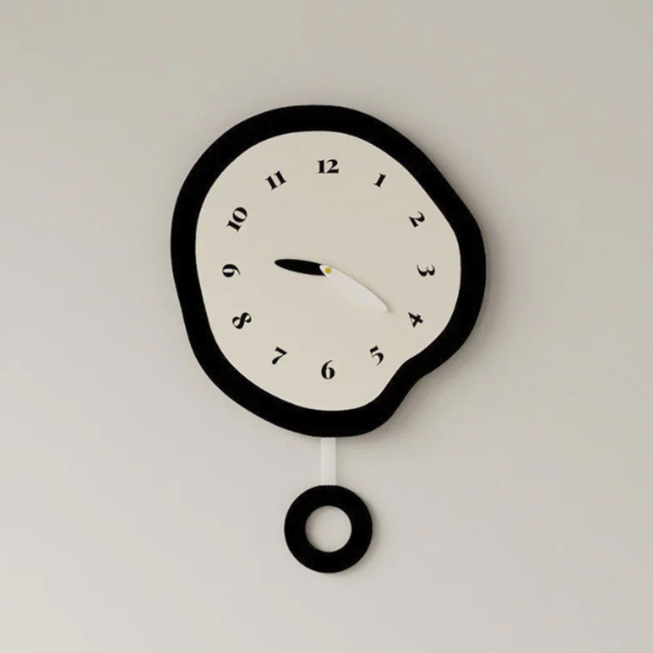Sculpted Time Wall Clock Modern Art Design with Silent Movement NaLani