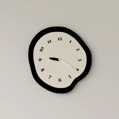 Sculpted Time Wall Clock Modern Art Design with Silent Movement NaLani