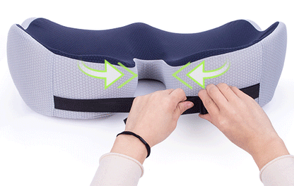 Adjustable Memory Foam Seat Cushion for Tailbone and Back Support