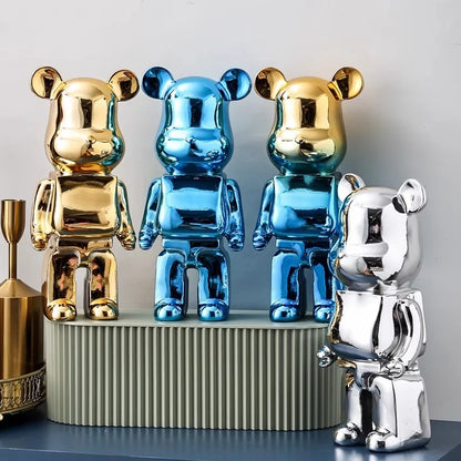 Aesthetic Bear Figurine Ceramic Statue for Luxury Living Room Decor NaLani