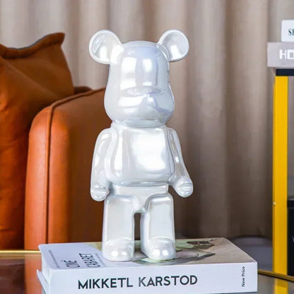 Aesthetic Bear Figurine Ceramic Statue for Luxury Living Room Decor Blottly NaLani