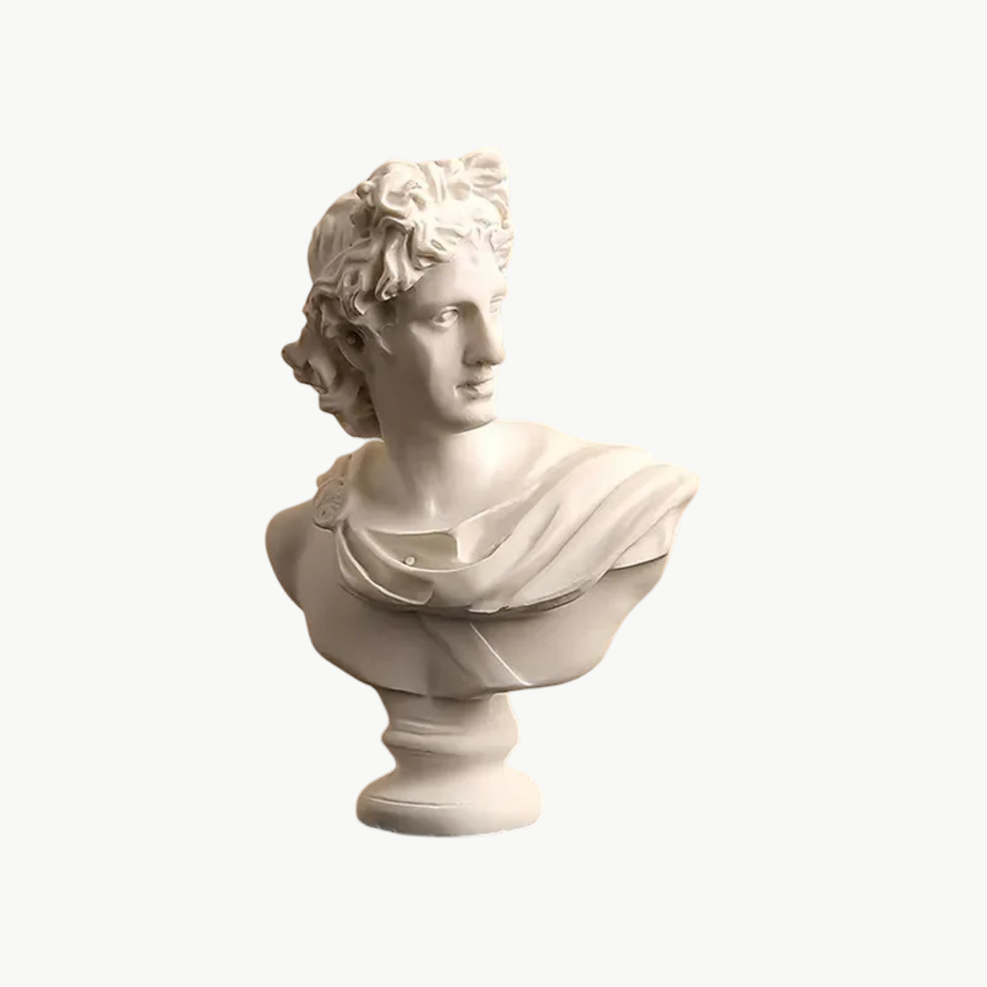 Greek Roman Mythology Sun God Resin Head Bust Sculpture for Home Decor Doryn NaLani