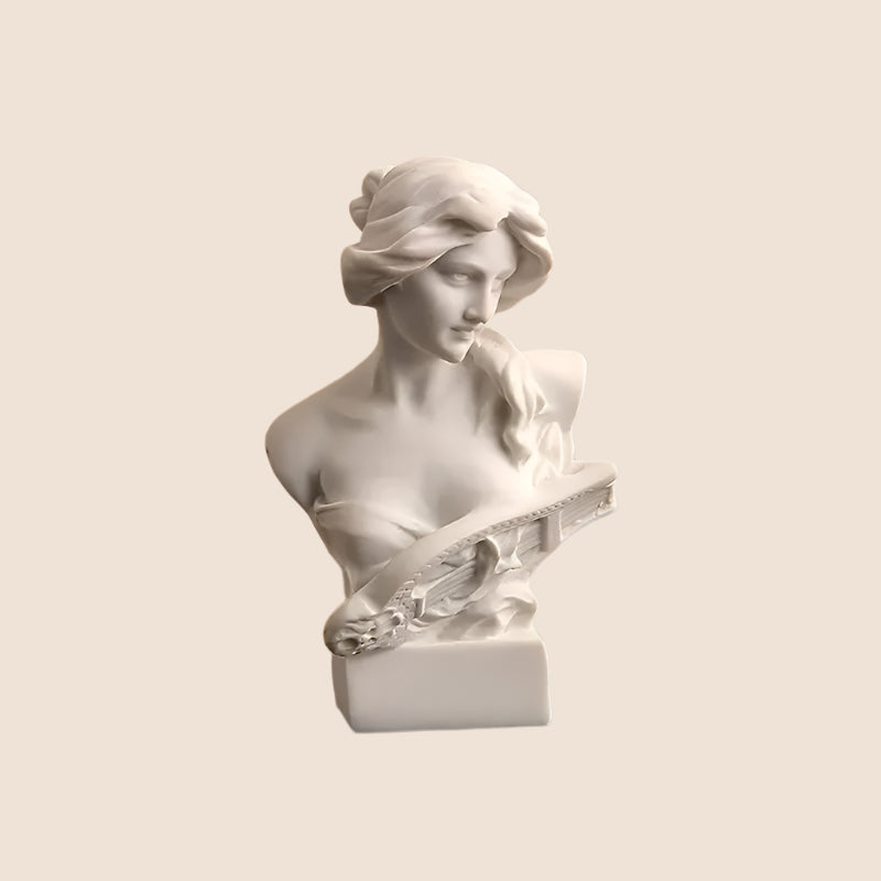 Greek Roman Mythology Sun God Resin Head Bust Sculpture for Home Decor Niros NaLani